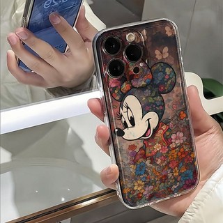 Ốp Điện Thoại Di Động Mickey Minnie Hoạt Hình Cho IPhone 11 15 14 13 Pro Max 12 / 8se 7 Plus XS Chất Liệu Silicon Chống Thấm Nước Và Chống Sốc Vỏ Mới