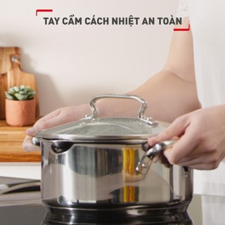 Nồi Inox đáy từ Tefal Duetto Plus cao cấp (18cm/20cm/24cm) - Hàng chính hãng