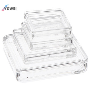 Yowei 10 Chiếc Vuông Trong Suốt Bảo Vệ Hộp Đựng Cho Bảng Token Hộp Đựng Trò Chơi VN