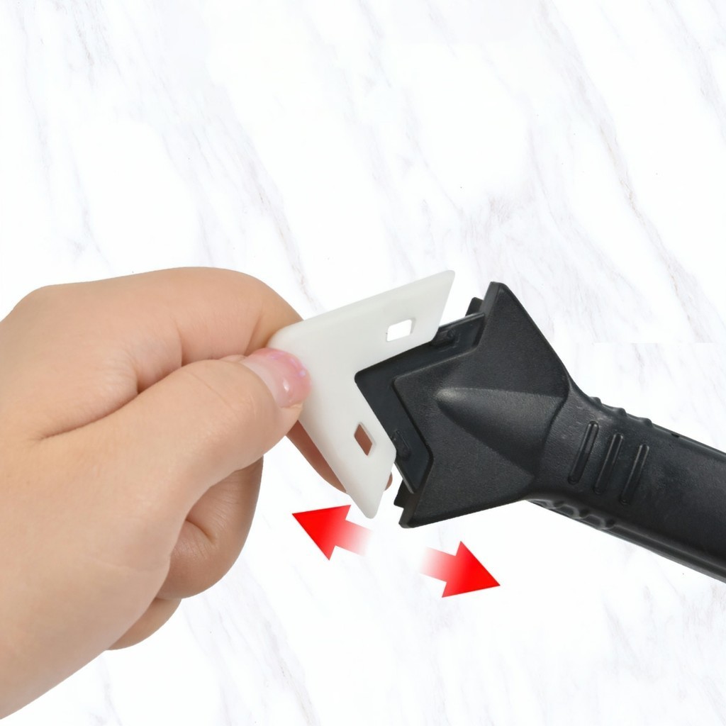 Bộ Dụng Cụ Miết Mạch Keo Silicon, Chà Ron Gạch - Cạo Cắt Keo Silicone Cửa Kính, Đầu Tuốt Inox Siêu Bền FETA