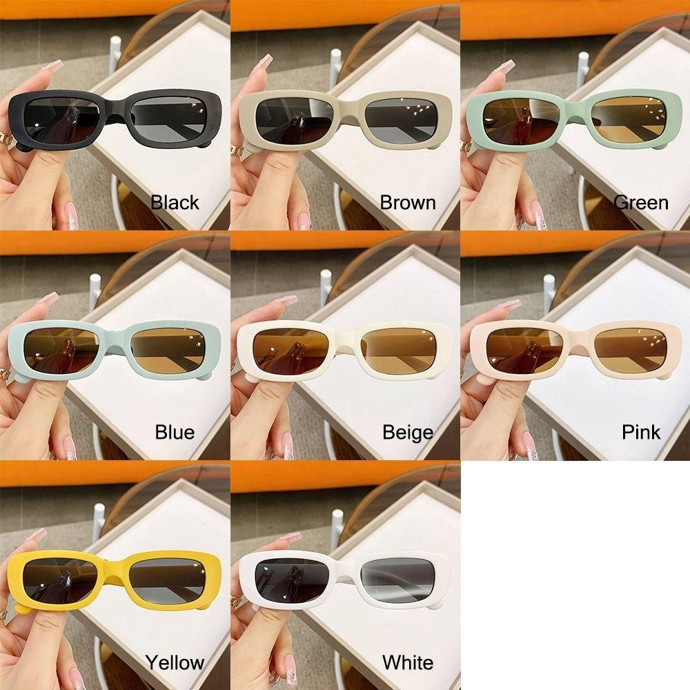 Kính râm trẻ em với khung hình bầu dục và chữ nhật, chống nắng hiệu quả và thời trang cho bé trai và bé gái