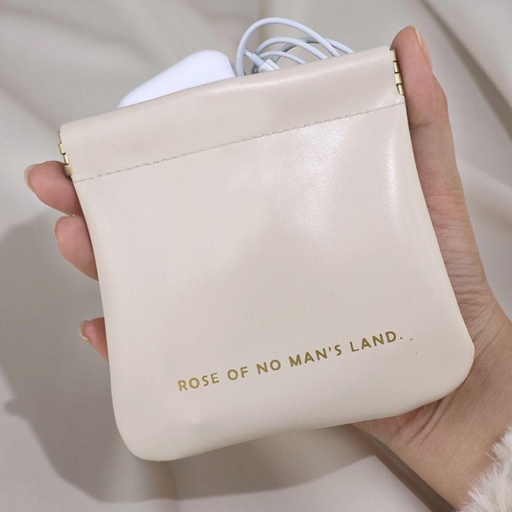 Túi đựng mỹ phẩm HOBBYIN, Túi trang điểm son môi đơn giản PU, Túi xách trang sức cầm tay du lịch Mini thời trang dành cho nữ bé gái