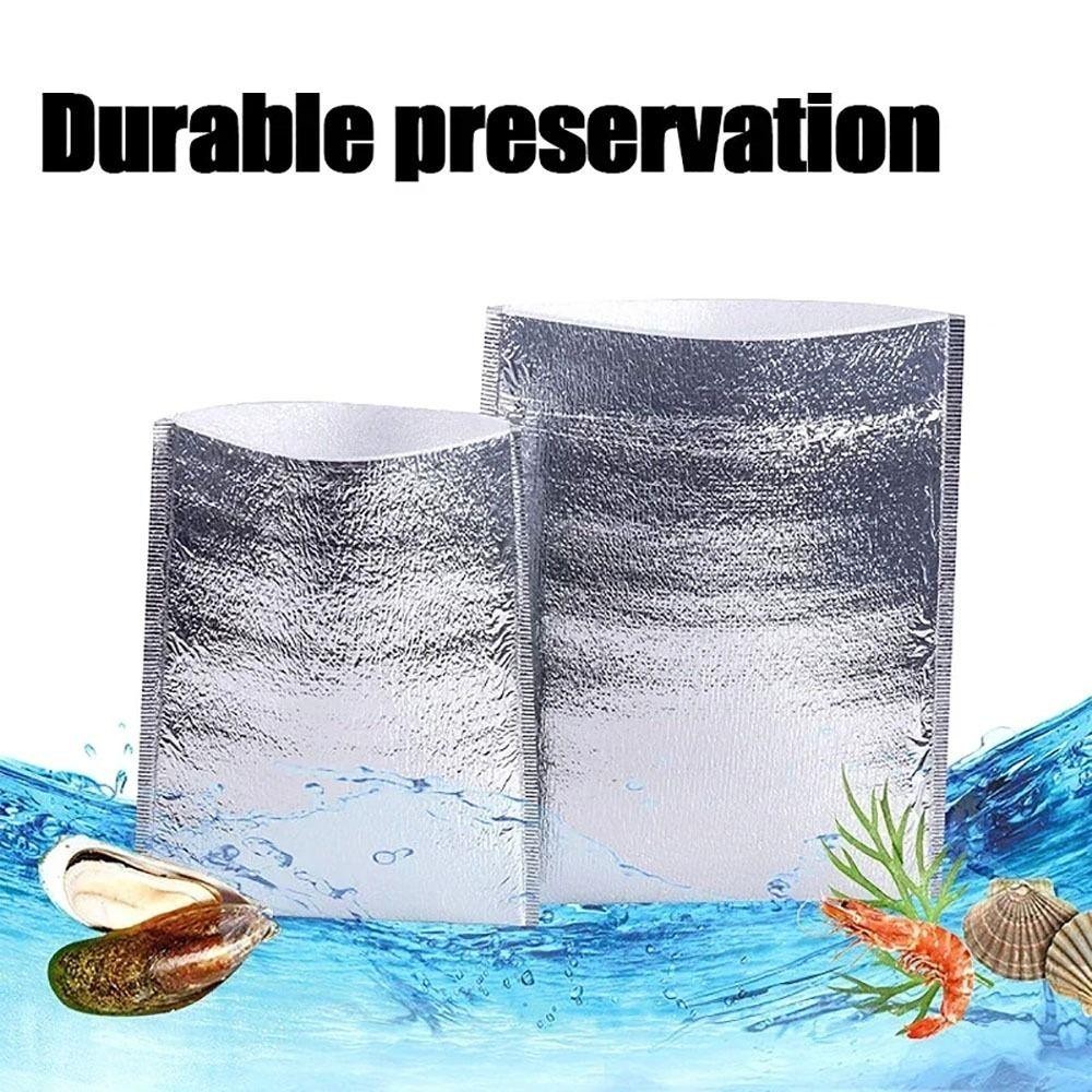 LAKAM 50 Cái / gói Túi Cách Nhiệt, Hộp Đựng Đồ Uống Túi Giấy Nhôm, Đóng Gói Di Động Thực Phẩm Giữ Nhiệt Lạnh Lạnh Túi Làm Mát