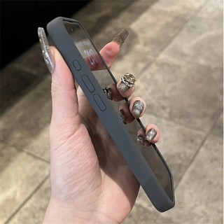 [JLK] Liquid Silicone Magnetic Case with Glass Camera for iPhone 15 14 13 12 Pro Max Wireless Charging Solid Color Shockproof Phone Cover