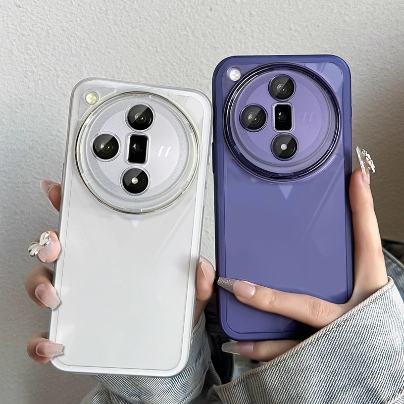 Dành Cho OPPO Find X7 Ultra X6 X5 X6 Pro Matte Ốp Lưng Silicon Trong Suốt Bảo Vệ Ống Kính Máy Ảnh