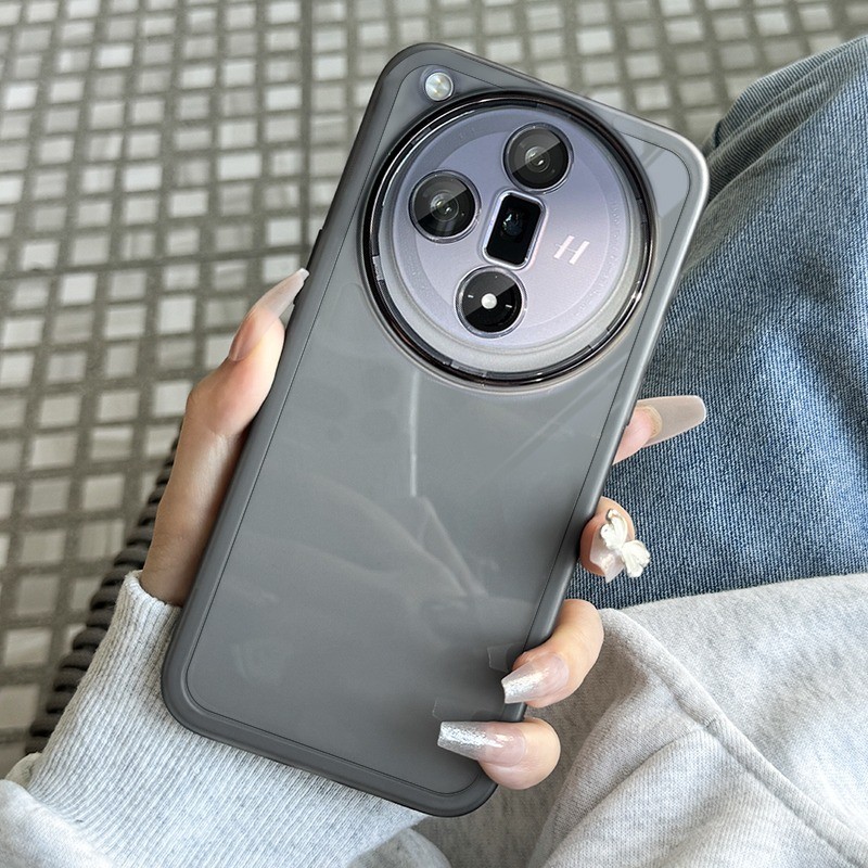 Dành Cho OPPO Find X7 Ultra X6 X5 X6 Pro Matte Ốp Lưng Silicon Trong Suốt Bảo Vệ Ống Kính Máy Ảnh