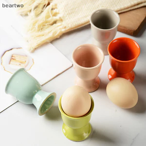 < Beartwo > Cốc đựng trứng bằng gốm Màu kẹo Cốc phục vụ sáng tạo cho nhà bếp Cốc đựng trứng ăn sáng Tiệc cung cấp trứng Đẹp