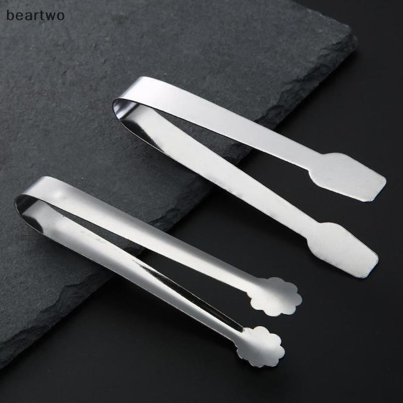 < Beartwo > 1 Kẹp Đá Mini Kẹp Đường Thép Không Gỉ Dụng Cụ Nhà Bếp Đẹp