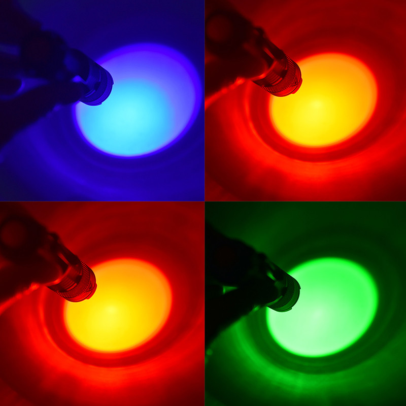Tmoy Đỏ / Xanh / Xanh Dương Đèn LED Đèn Pin Tầm Nhìn Ban Đêm Cho Cắm Trại Hưng TCM