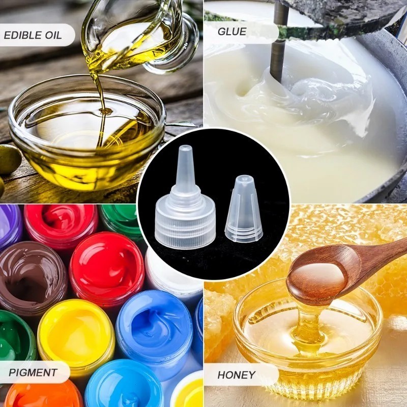 Bình Bóp Trong Suốt 500 / 1000ml - Dành Cho Keo Dầu Lotion - Hộp Đựng Rỗng - Chai Nhỏ Giọt Nhựa - Hộp Đựng Keo Mực - Chai Miệng Sắc Nét - Chai Pha Chế Du Lịch