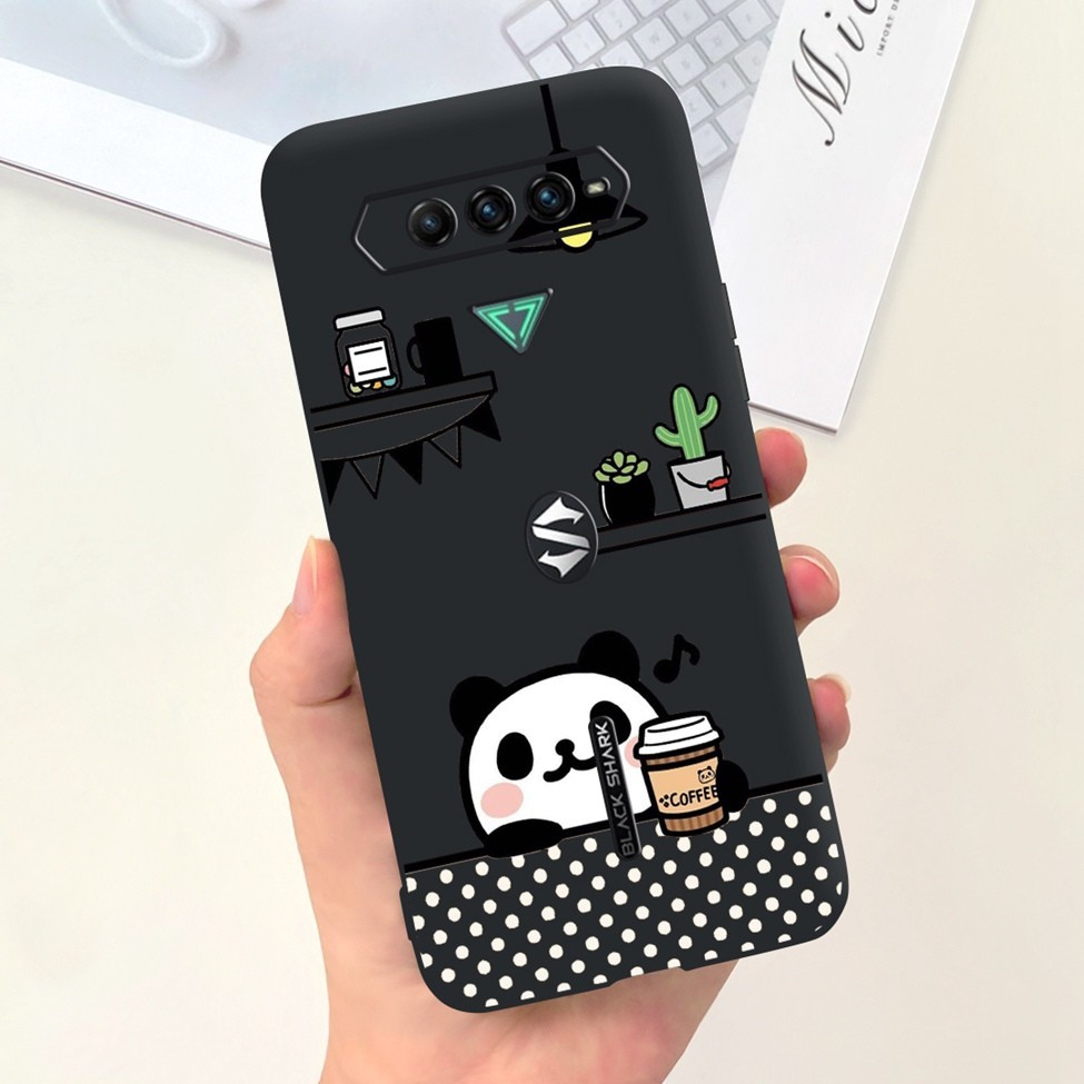 Ốp lưng Xiaomi Black Shark 4 4Pro Thẩm Mỹ Mèo Gấu Trúc Mềm Silicon Xiaomi Black Shark 4 Pro Ốp Lưng Điện Thoại 6.67 '' '