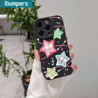 ibumpers Ốp điện thoại hàn quốc cute hình ngôi sao cho Iphone 15 14 12 13 11 Pro Max IP 7 8 Plus Iphon X Xs XR Xs Max IP11 nhám Ốp Lưng mỏng silicone mềm chống sốc