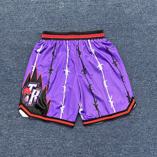 Quần bóng rổ thường ngày kiểu Mỹ Orlando Magic Team Retro thêu dài đến đầu gối Quần short thể thao