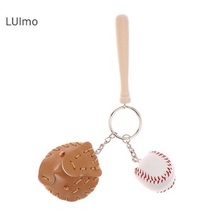Luimo Ins Dây Bóng Chày Móc Khóa Thể Thao Sáng Tạo Móc Khóa Hợp Thời Trang Túi Dệt Bé Gái Mặt Dây Chuyền Chìa Khóa Phụ Kiện SBS