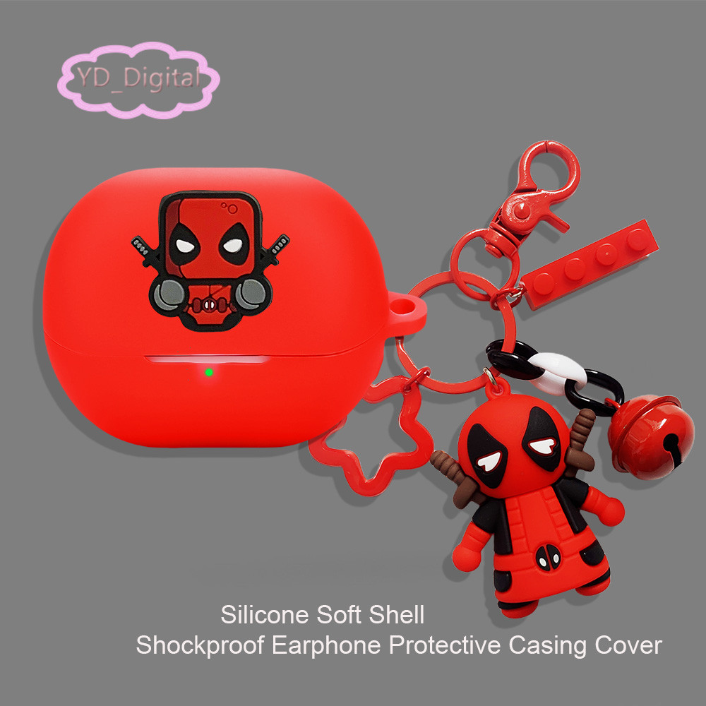 Cho SoundPEATS Pop Clip / UU Clip Case Vỏ Bảo Vệ Tai Nghe Chống Sốc Vỏ Tai Nghe Silicon Vỏ Mềm Có Mặt Dây Chuyền