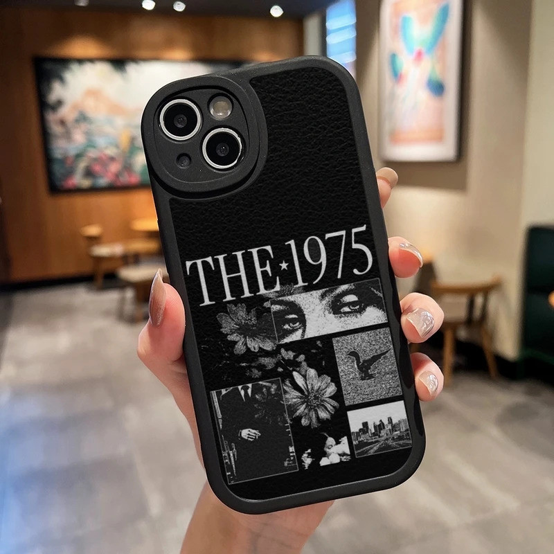 TP-1 The 1975 Band Rock Ốp Điện Thoại Da Đen Cho IPhone 13 12 17,15 11 14 Pro Max Mini X Xr 8 Plus SE2020 Silicon Mềm