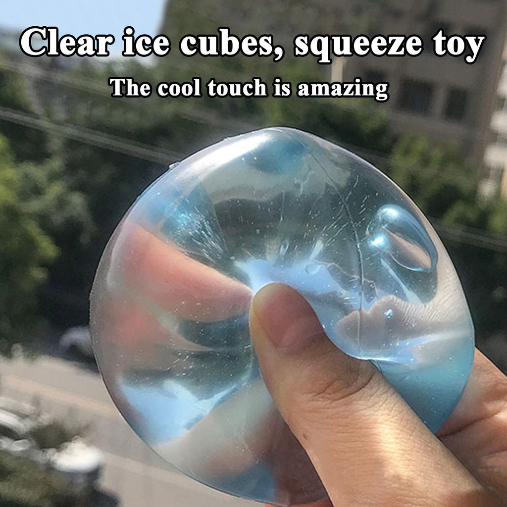 Trong Suốt Đá Viên Bóp Đồ Chơi Đá Viên Giảm Căng Thẳng Đồ Chơi Maltose Cube Squishy Pinch Đồ Chơi Giải Nén Đồ Chơi