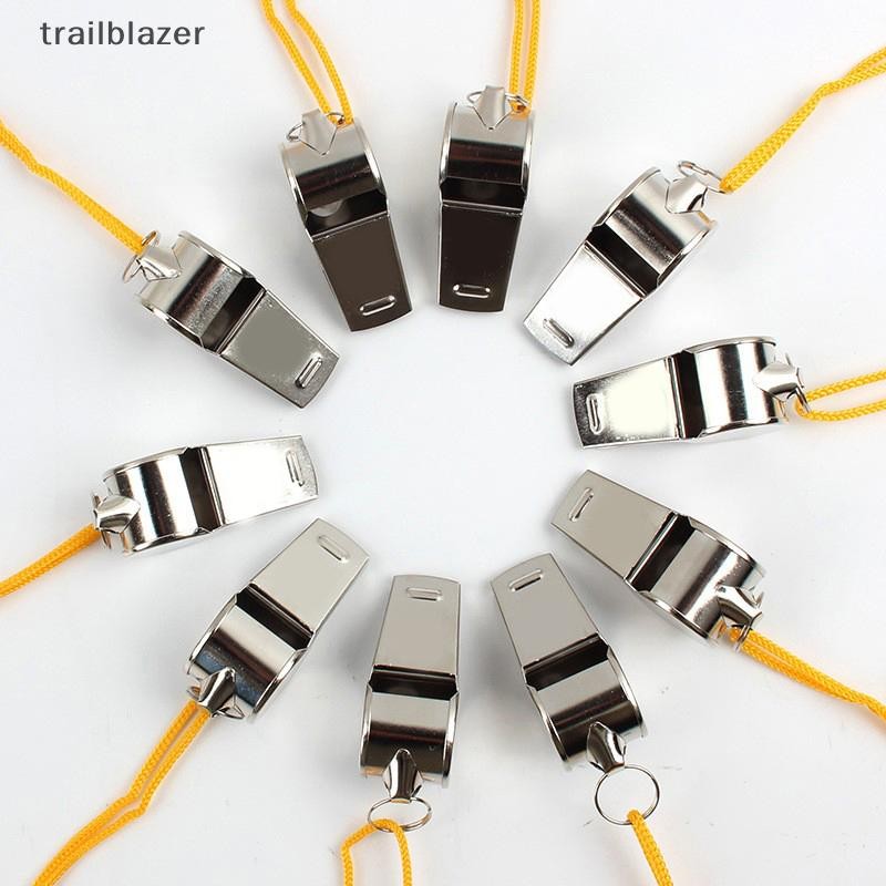 Trailblazer Kim Loại Trọng Tài Còi Thể Thao Thép Không Gỉ Bóng Đá Còi Bóng Rổ Đảng Đào Tạo Trường Cổ Vũ Mới