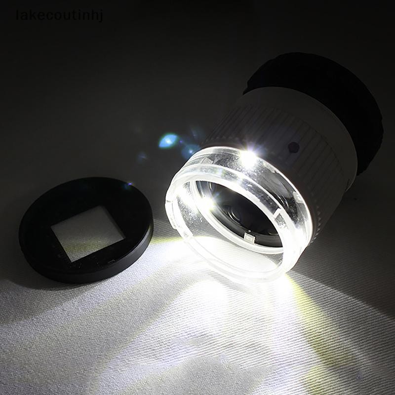 Lu 30X Bỏ Túi Kính Cường Lực Có Cân LED UV Chiếu Sáng Kính Phóng Đại Có Thể Điều Chỉnh Tiêu Đề HD Lộn Trang Sức Dụng Cụ Đọc tinhj