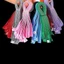 GUSTAVA 10 / 30 Chiếc Dây Đàn Hồi Nylon Có Lỗ Nút, Cuộn Lên Tiết Kiệm Không Gian May Sắp Xếp Tất May, DIY Thủ Công May May Có Thể Điều Chỉnh Dây Buộc Nhiều Màu Sắc