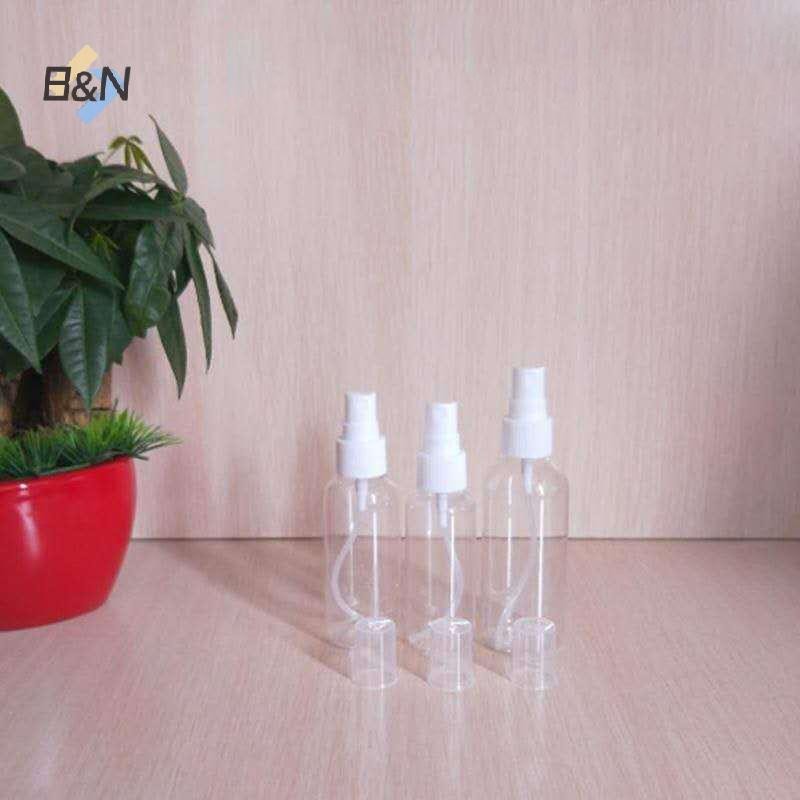 B & N Travel Chai có thể nạp lại trong suốt Chai nước hoa bằng nhựa trong suốt Chai nhỏ 10 / 50 / 100 / 150 / 200 / 250 / 300 / 500ml.
