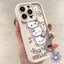 Ốp Mềm Hello Kitty Dễ Thương Cho OPPO Reno 7 7Z 6 6Z 5 Pro Lite 5Z 5K 5F 4F 3 2 2Z 2F 5G 4G Vỏ Mờ Bảo Vệ Ống Kính Mèo Hoạt Hình Vỏ Điện Thoại Chống Sốc