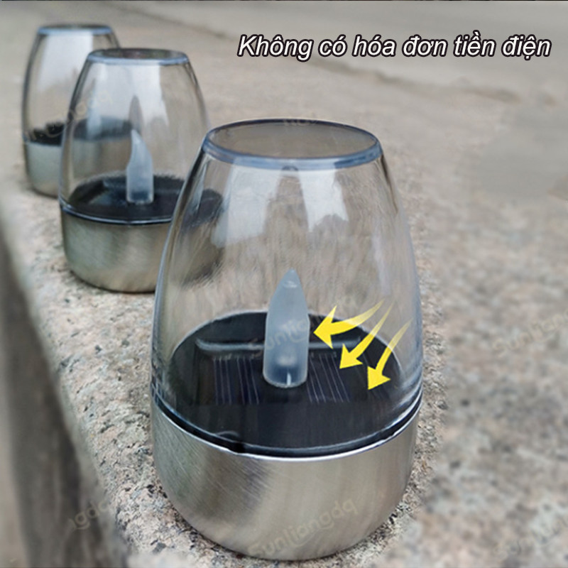 Nến Năng Lượng Mặt Trời Mới，Đèn Ngủ Tiết Kiệm Năng Lượng Pin Tích Hợp Lâu Dài，Đèn ngủ ngoài trời