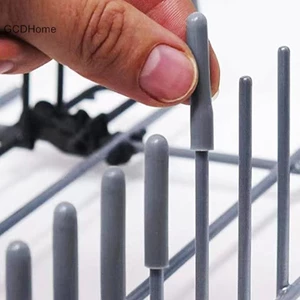Gcdhome 50 Chiếc Máy Rửa Chén Giá Tine Cover Linh Hoạt Bảo Vệ Tròn Cho Độ Sắc Nét Để Ngăn Ngừa Va Chạm HOT