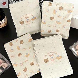 Alik 20 / 50 Chiếc Gấu Dễ Thương Tự Niêm Phong Túi Bao Bì Ngày Lễ Quà Tặng Bao Bì Túi Kín Túi Bảo Quản Chống Thấm Nước VN