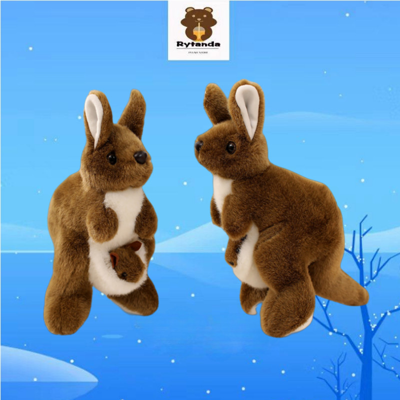 Nâu Kangaroo Sang Trọng Đồ Chơi Mô Phỏng Kangaroo Sang Trọng Búp Bê Vui Vẻ Kangaroo Nhồi Bông Gối Đồ Chơi Trang Trí Nhà Máy Tính Để Bàn Mềm Mại Cho Bé Làm Dịu Búp Bê Trẻ Em Quà Tặng Sinh Nhật Đổi Quà Tặng Quà Tặng