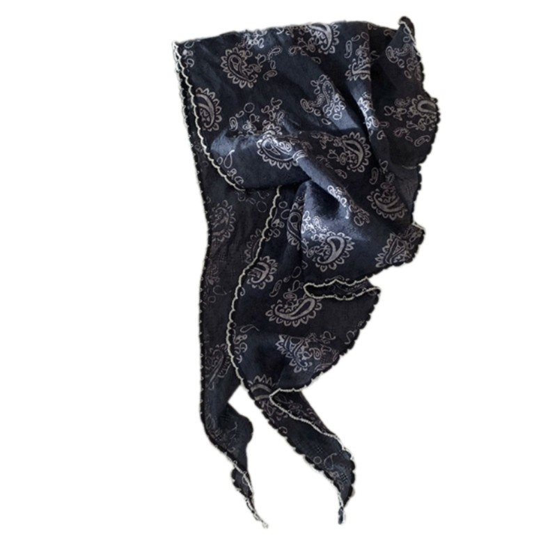 Vua Pháp Bandana Hoa Họa Tiết Cho Nữ - Thích Hợp Ngày Lễ Sang Trọng