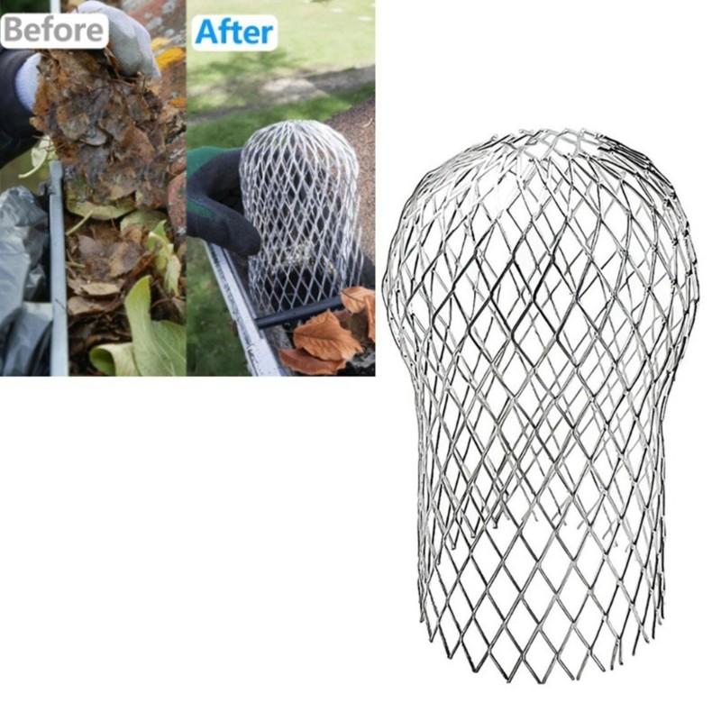 Mặt Trăng Kim Loại Lưới Gutters Lá Mảnh Vỡ Bùn Bẫy Bảo Vệ Thoát Nước Nắp Downpipe Chống Rò Rỉ Màn Hình Lọc Kéo Dài Nắp Lọc