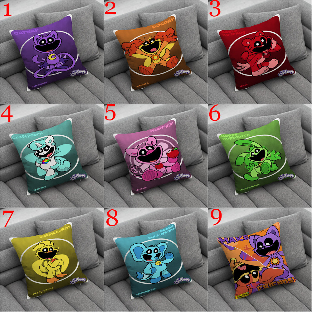 Catnap Poppy Playtime 3 Ném Vỏ Gối In Một Mặt Phòng Khách Sofa Xe Quà Tặng Đệm Trẻ Em Quà Tặng (Không Lõi)