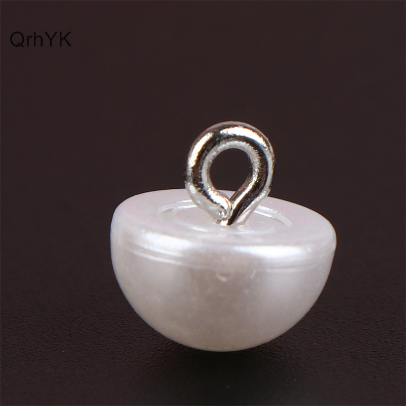 Nhà Máy Thời Trang 10 Chiếc 10 Mm / 12 Mm Nấm Giả Nhựa Áo Sơ Mi Hình Bán Nguyệt Ngọc Trai Nút Chân Cho Quần Áo Trang Trí May DIY QrhYK
