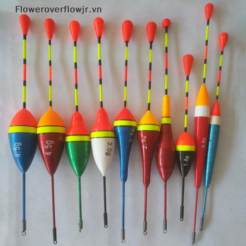 Fjr 1 / 10 Chiếc Phao Câu Cá Bộ Phao Bobber Câu Cá Phao Phao Phao Biến Động Phối Kích Thước Phao Màu Cho Phụ Kiện Câu Cá HOT