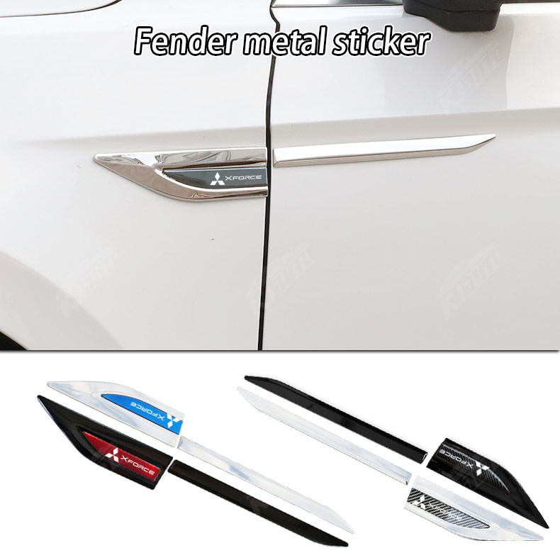 Mitsubishi Xforce Kim Loại Fender Nhãn Bên Dán Huy Hiệu Chống Trầy Xước Chống Mài Mòn Bảo Vệ Cửa Xe Thể Thao Sửa Đổi Phụ Kiện Trang Trí