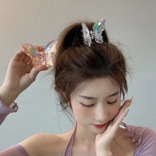 Pha Lê Nhiều Màu Sắc Bướm Khóa Kẹp Bên Kẹp Mũ