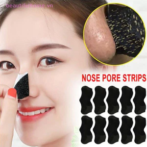 Mặt nạ loại bỏ mụn đầu đen Unisex Peel Dải mũi Làm sạch sâu Thu nhỏ lỗ chân lông Mũi đen Loại bỏ nhãn dán Mặt nạ chăm sóc da [làm đẹp]