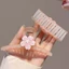 Kẹp tóc hoa DELMER, Kẹp tóc Sakura Blossom Sakura, Kẹp tóc Sweet Bangs Kẹp bên hông Đồ trang trí tóc Hoa kem Barrettes ngọt ngào
