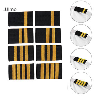 Luimo 1 túi Epaulettes Đồng phục Epaulets Huy hiệu đeo vai sọc vàng SBS
