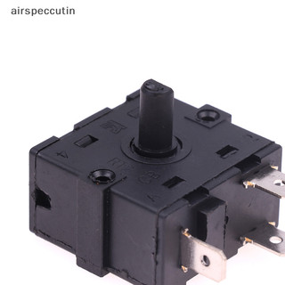 Airspecutin 3 / 5 Pin 2 / 4 Vị trí Bộ chọn quay AC 250V 16A Máy sưởi phòng điện EN
