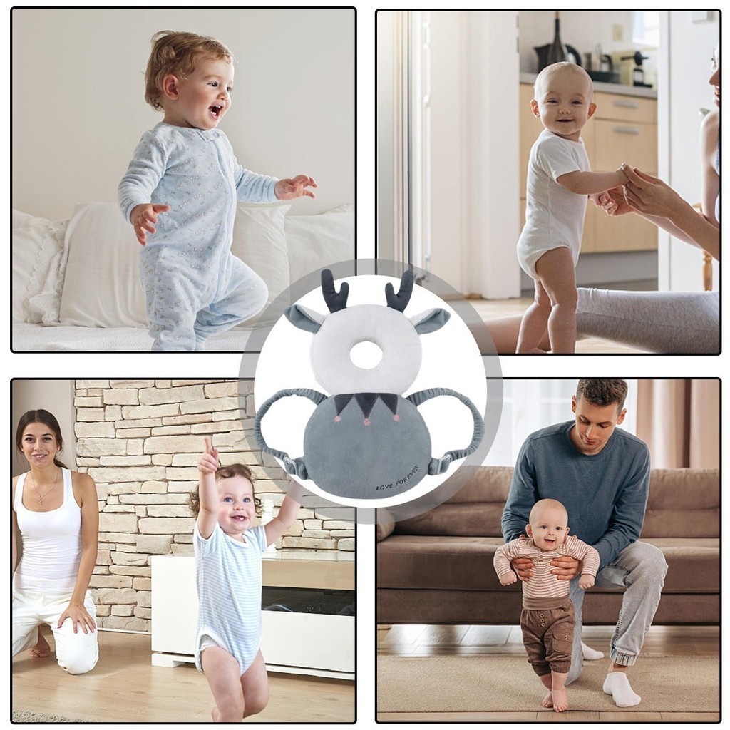 Gối Chống Rơi Cho Bé Ba Lô Đầu Đến Lưng Gối Đệm Bảo Vệ Đầu Lâu Lá Chắn An Toàn Thiết Kế Sáng Tạo Có Thể Điều Chỉnh saixit2vn