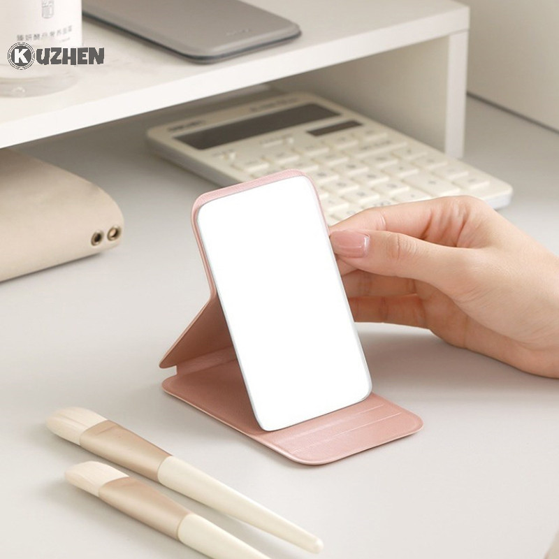 Kuzhen Cầm Tay Để Bàn Đứng Gương Độ Nét Cao Gấp Gương Trang Điểm Trọng Lượng Nhẹ Dễ Dàng Mang Theo Gương Vanity Dụng Cụ Mỹ Phẩm HOT