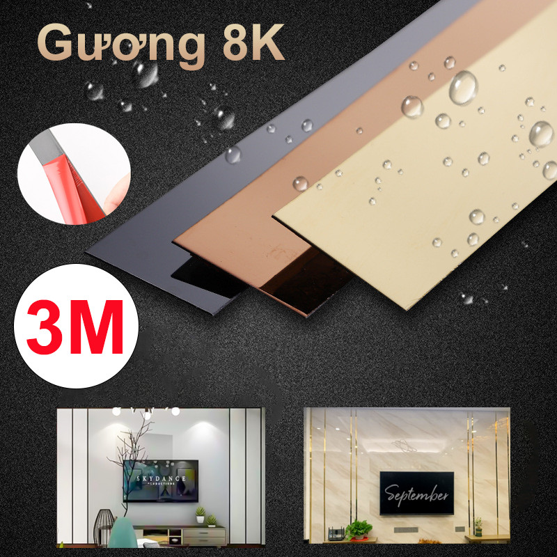 3M Thép Không Gỉ Tự Dính Dải Trang Trí Nền,Nền tường trần tường vải viền kim loại dải hợp kim titan tự dính