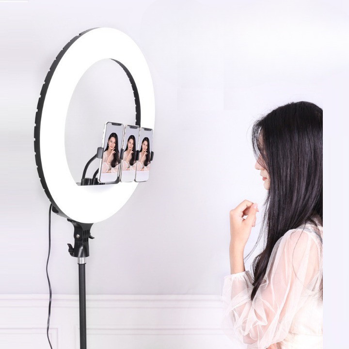 Đèn Livestream Bán Hàng, Bộ Đèn LED RL21 54cm siêu sáng - Đèn livestream quay chụp decor phòng makeup spa