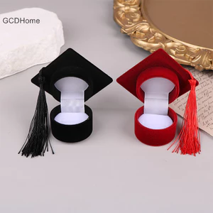 Gcdhome Sáng Tạo Bác Sĩ Mũ Hình Nhẫn Hộp Bông Tai Lưu Trữ Trang Sức Cưới Đính Hôn Ngày Lễ Valene Quà Tặng Bao Bì Hộp HOT
