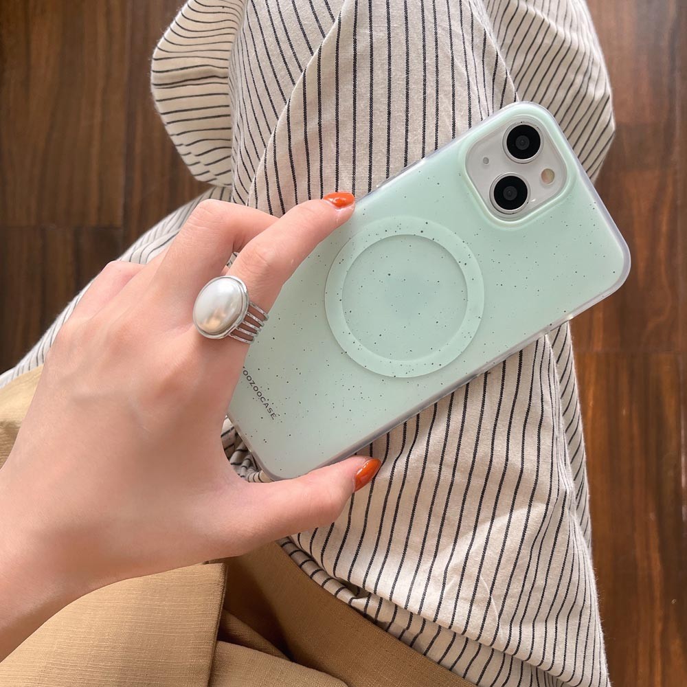 Ốp lưng cứng Tương thích với iPhone 12 12Pro 12ProMax 13 13Pro 13ProMax 14 14Pro 14ProMax 15 15Pro 15ProMax 16 16Pro 16ProMax Vỏ nam châm họa tiết chấm mực phun nước
