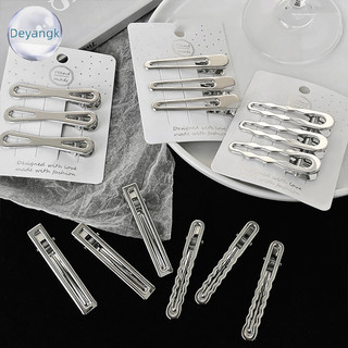 Deyangk 3 Chiếc Phong Cách Hàn Quốc Đơn Giản Thời Trang Kẹp Tóc Kim Loại Mỏ Vịt Kẹp Barrettes Kẹp Bên Nổ Kẹp Dành Cho Nữ Hợp Thời Trang Phụ Kiện Tóc VN