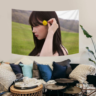 Aespa < Armageddon > Tấm thảm Polyester treo tường có kẹp Karina & Giselle & Winter & Ningning Tấm thảm treo tường Quà tặng trang trí nhà cửa