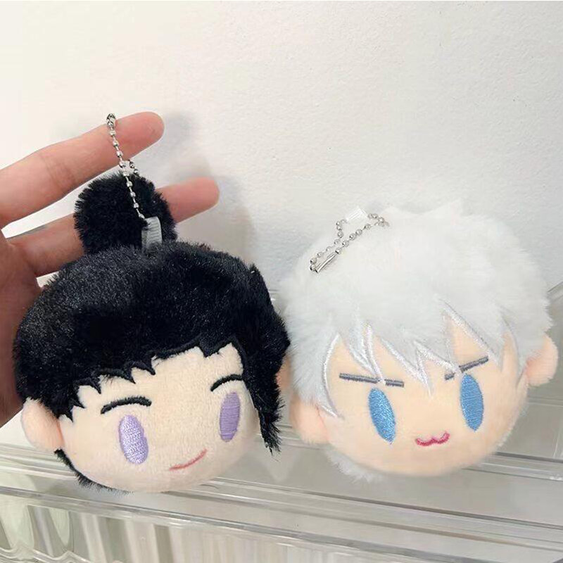 Anime Jujutsu Kaisen Sang Trọng Búp Bê Móc Khóa Satoru Gojo Geto Suguru Plushie Đồ Chơi Nhồi Bông Móc Khóa Mặt Dây Chuyền Phụ Kiện